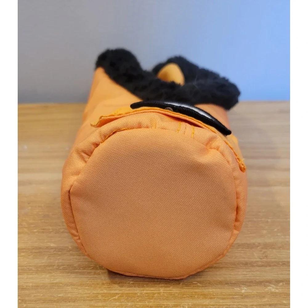 V-One Vodka Promo 1.5L Magnum Bottle Jacket Cover Orange Faux Fur 13in